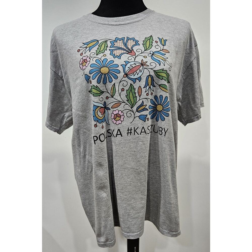 Folkstar 100% Folklor XLarge Floral Polska #Kaszuby Tshirt Folk Art Artsy